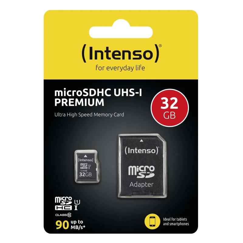 Memory micro sdhc 32gb uhs-i-w-adapter 3423480 intenso