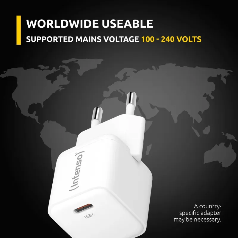 Power adapter usb-c gan +c315l-7803052 intenso