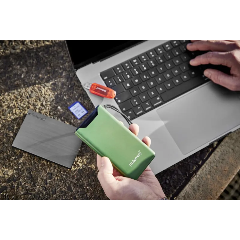 Power bank usb 10000mah qc3.0-green 7332037 intenso