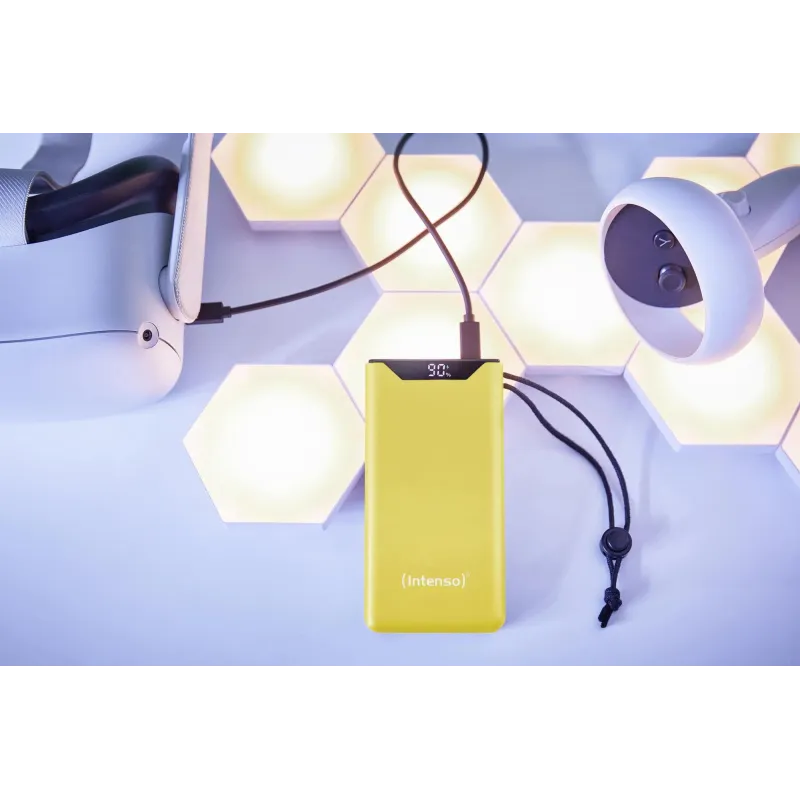 Power bank usb 10000mah qc3.0-yellow f10000 7332039 intenso