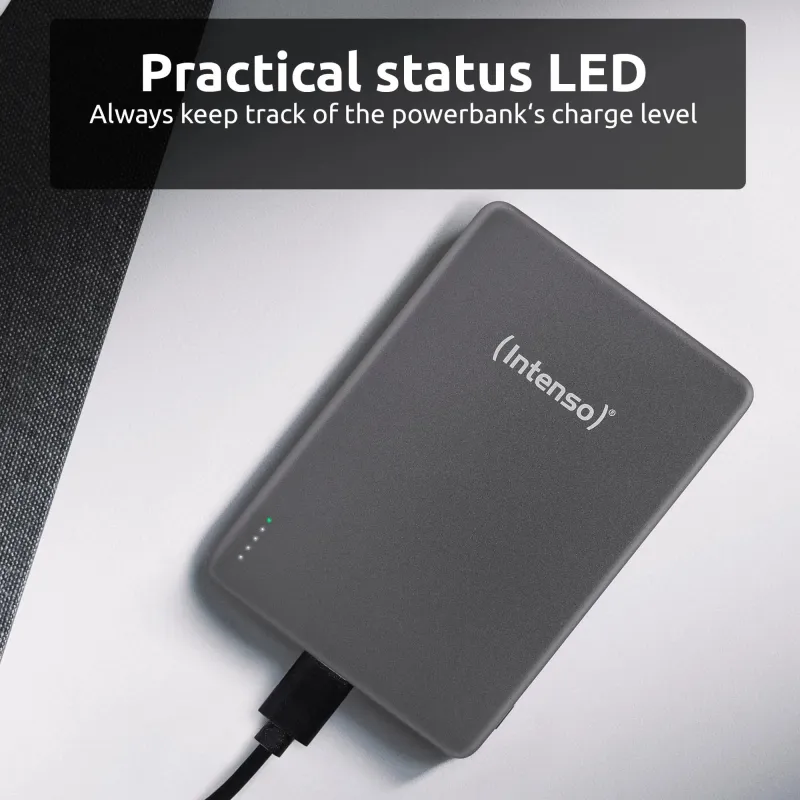 Power bank usb 5000mah mag-grey 7344024 intenso