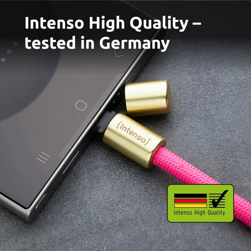 Cable usb-c to usb-c 1.65m-lanyard pink 7991004 intenso