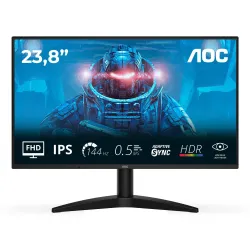 LCD Monitor-AOC-23.8 -1920 x 1080 pixels-Full HD-Native aspect ratio 16:9-LED-Flat-24B36X