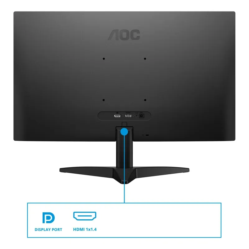 LCD Monitor-AOC-23.8 -1920 x 1080 pixels-Full HD-Native aspect ratio 16:9-LED-Flat-24B36X