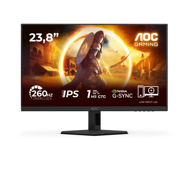 LCD Monitor-AOC-23.8 -1920 x 1080 pixels-Full HD-Native aspect ratio 16:9-LED-Flat-24G4ZRE
