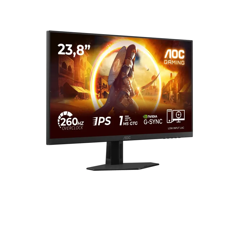 LCD Monitor-AOC-23.8 -1920 x 1080 pixels-Full HD-Native aspect ratio 16:9-LED-Flat-24G4ZRE