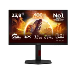 LCD Monitor-AOC-23.8 -1920 x 1080 pixels-Full HD-Native aspect ratio 16:9-LED-Flat-24G4ZR