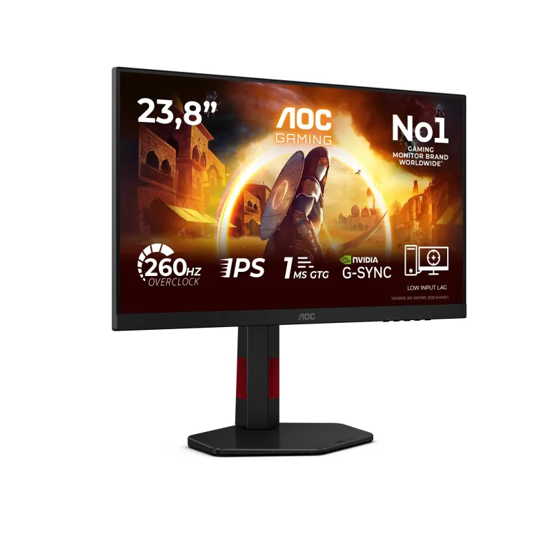 LCD Monitor-AOC-23.8 -1920 x 1080 pixels-Full HD-Native aspect ratio 16:9-LED-Flat-24G4ZR