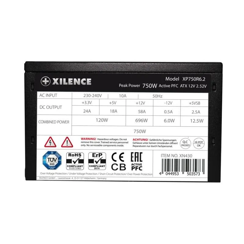 Power Supply-XILENCE-Performance C+ - XP750R6.2-XN430