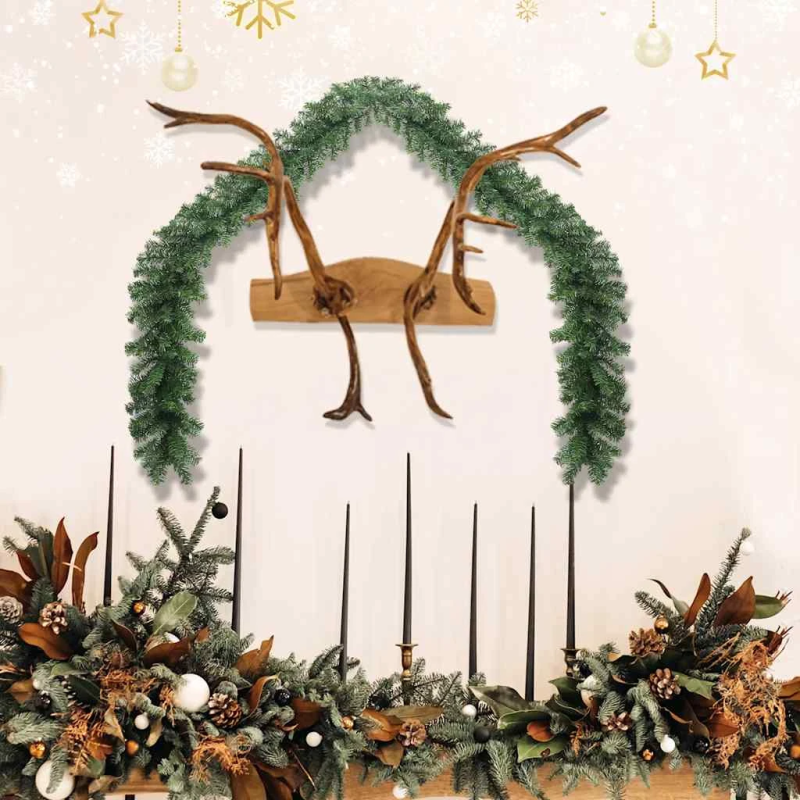 vidaXL Ziemassvētku vītne, 10 m, PVC