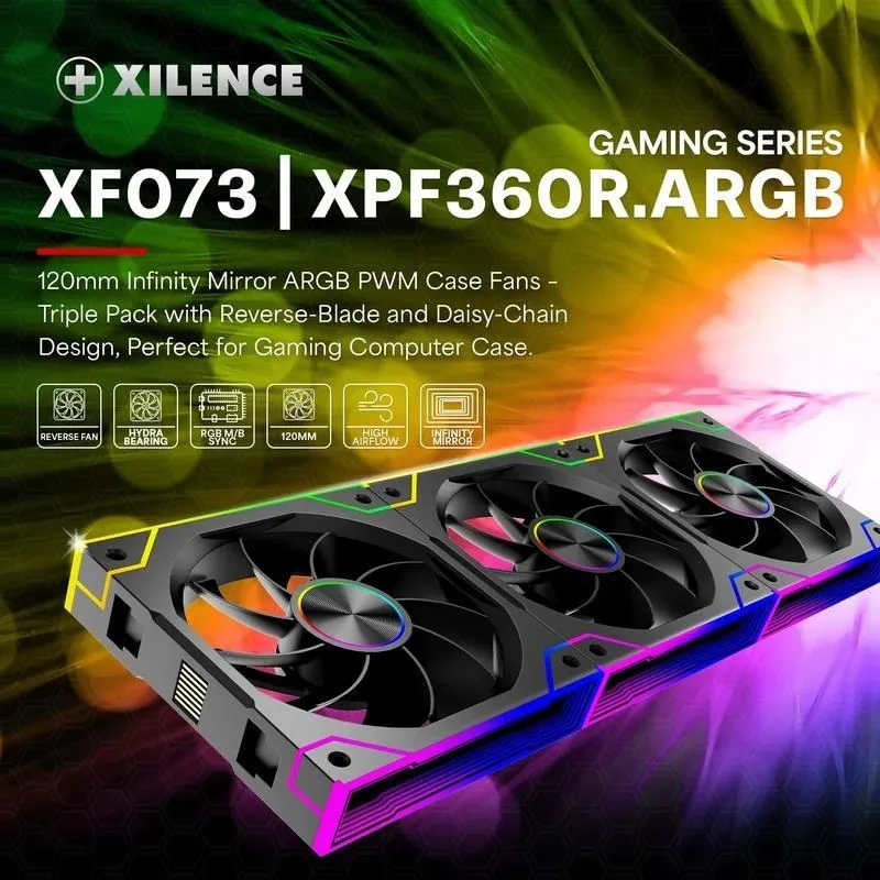 Case fan 120mm xpf360r.argb-12v xf073 xilence