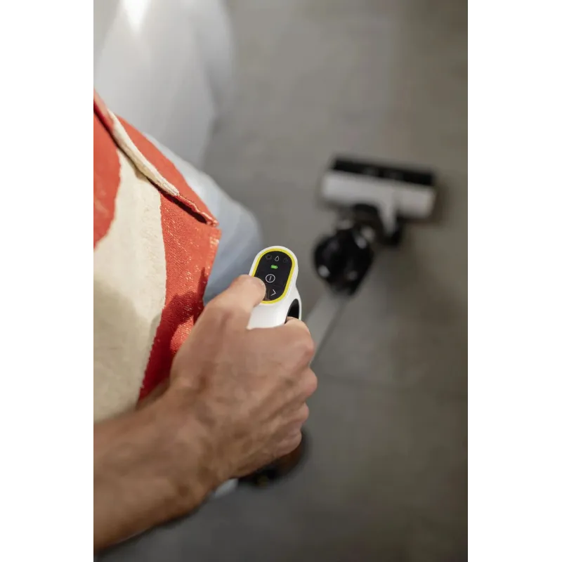 Vacuum Cleaner-KARCHER-Three-in-one floor cleaner FCV 3-Dry&wet-2-in-1 stick vacuum-White-Bagless-Battery-1.056-122.0