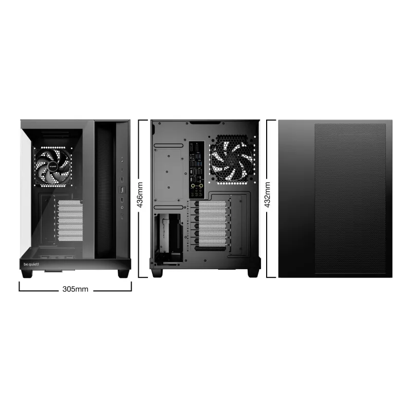 Case-BE QUIET-ATX-micro ATX-Mini-ITX-Black-Midi Tower-PC-BGW83