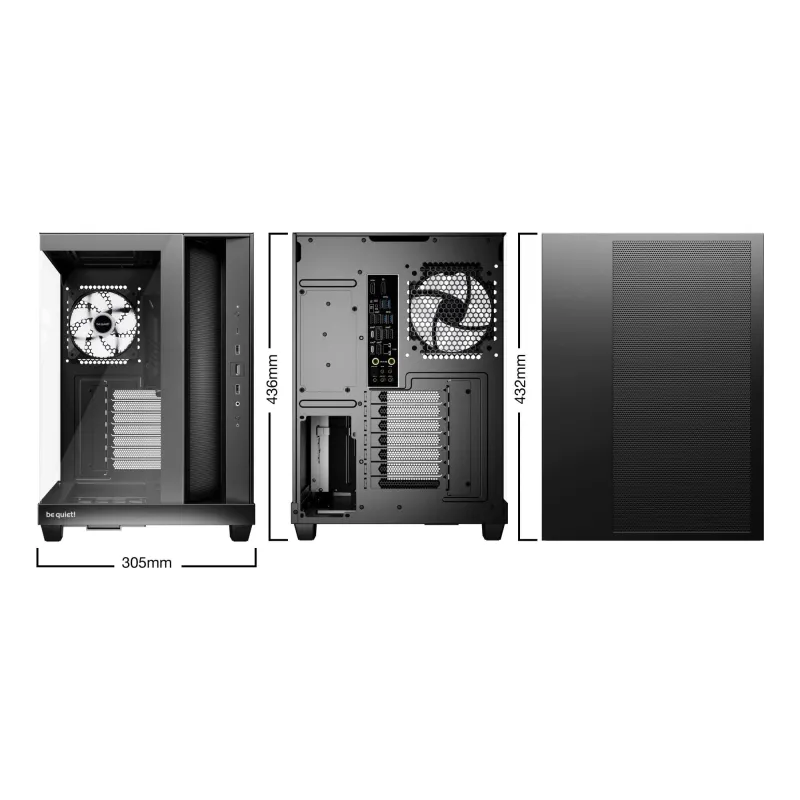 Case-BE QUIET-ATX-micro ATX-Mini-ITX-Black-Midi Tower-PC-BGW85