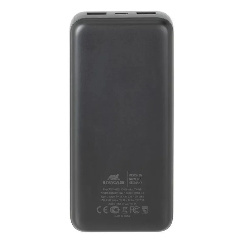 Power bank usb 20000mah-va2521 rivacase