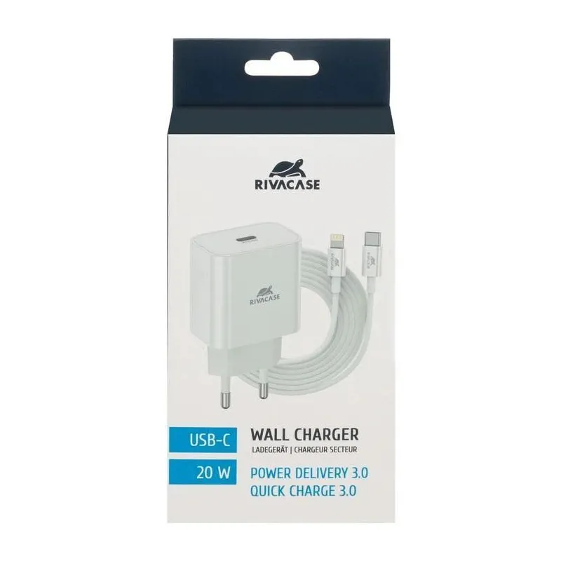 Mobile charger wall-white ps4101 wd5 rivacase