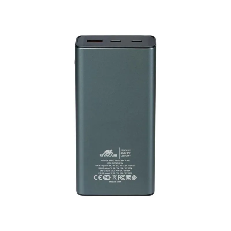 Power bank usb 20000mah-va1022 rivacase