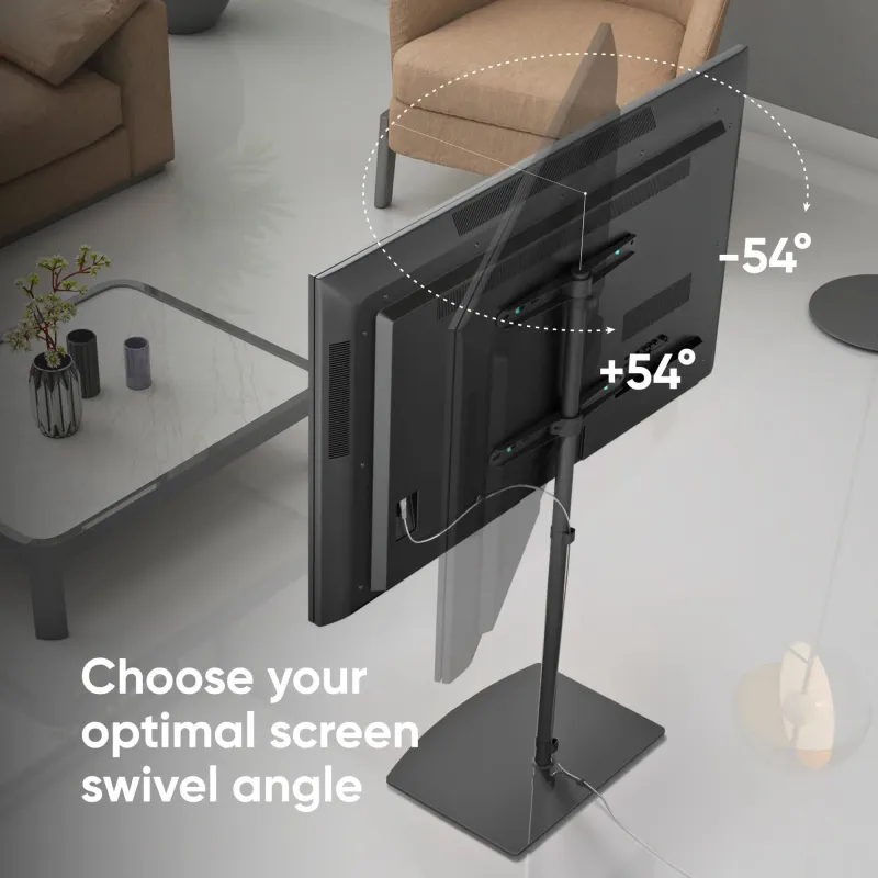 Tv set acc floor stand -30-60-black ts5065-b onkron