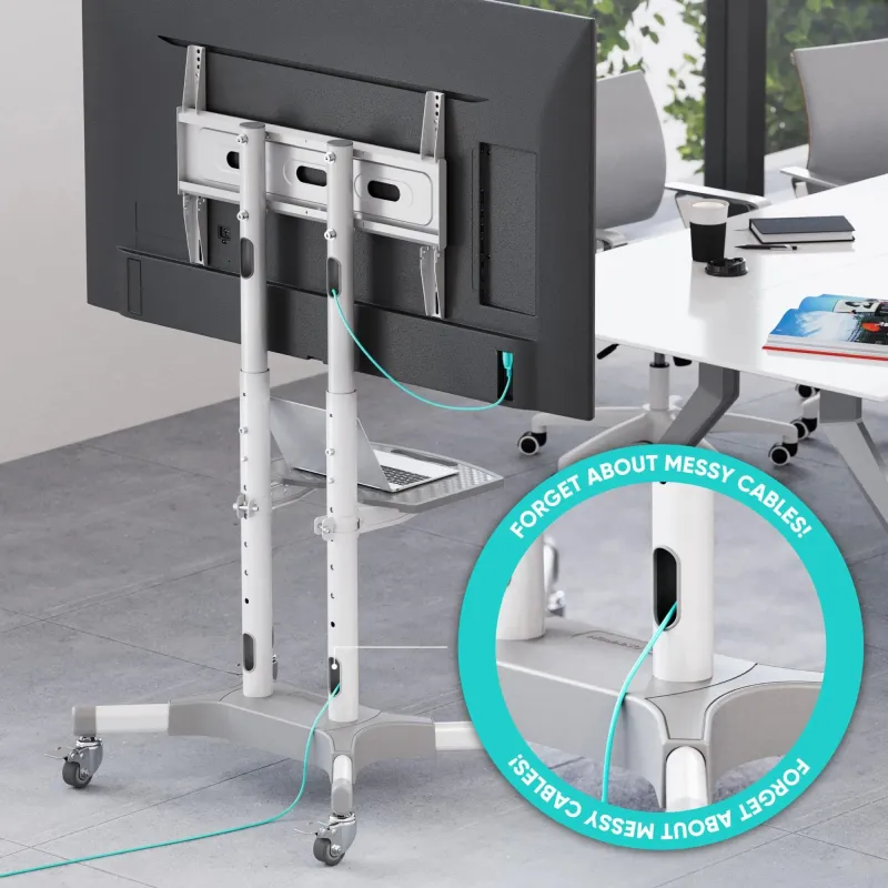 Tv set acc mobile stand-32-65-white ts1351-w onkron
