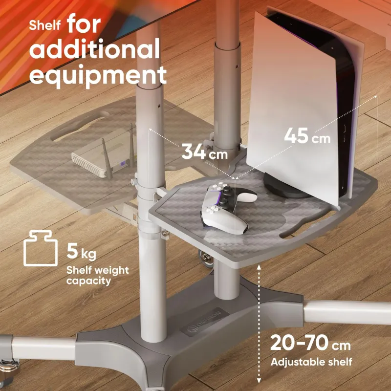 Tv set acc mobile stand-32-65-white ts1351-w onkron