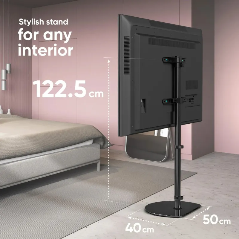 Tv set acc floor stand -30-60-black ts5060-b onkron