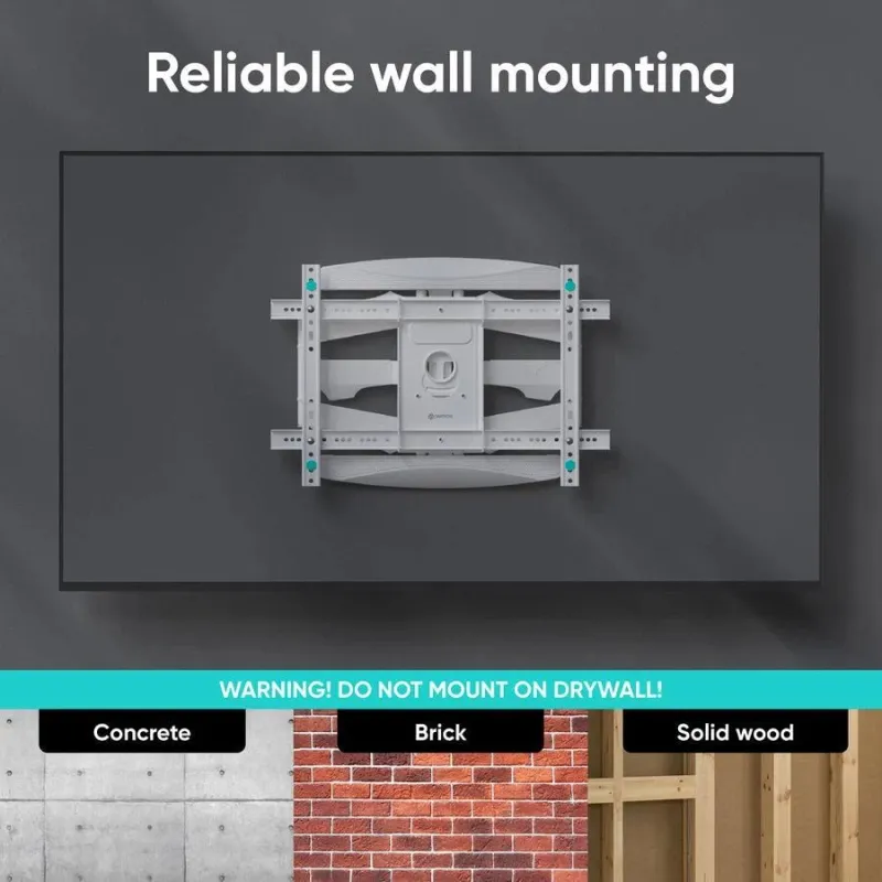 Tv set acc wall mount-40-75-white m6l-w onkron