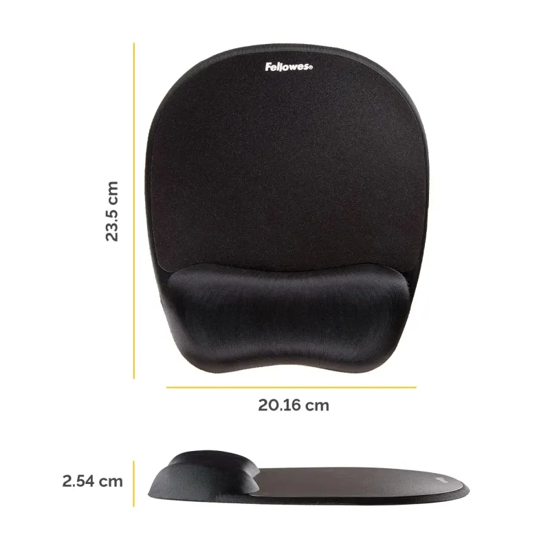 Mouse pad memory foam-black 9176501 fellowes