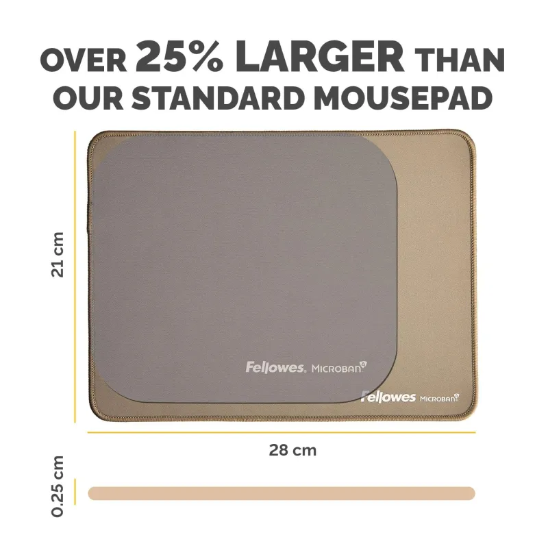 Mouse pad breyta xl-sand 100139319 fellowes