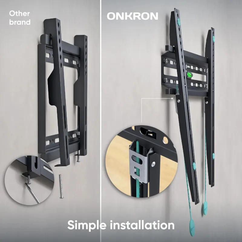 Tv set acc wall mount -32-65-black fm2-b onkron
