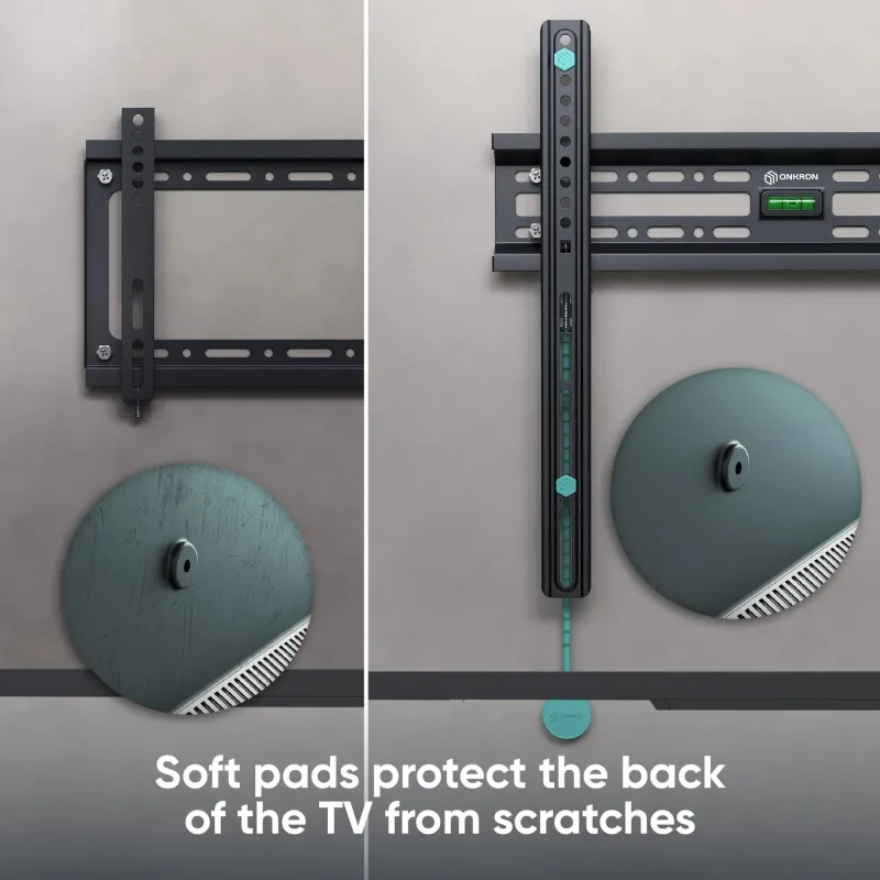Tv set acc wall mount -32-65-black fm2-b onkron