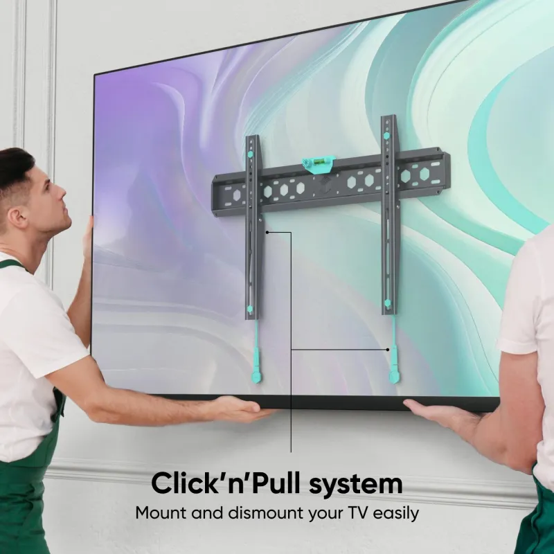 Tv set acc wall mount -43-85-black fm6-b onkron