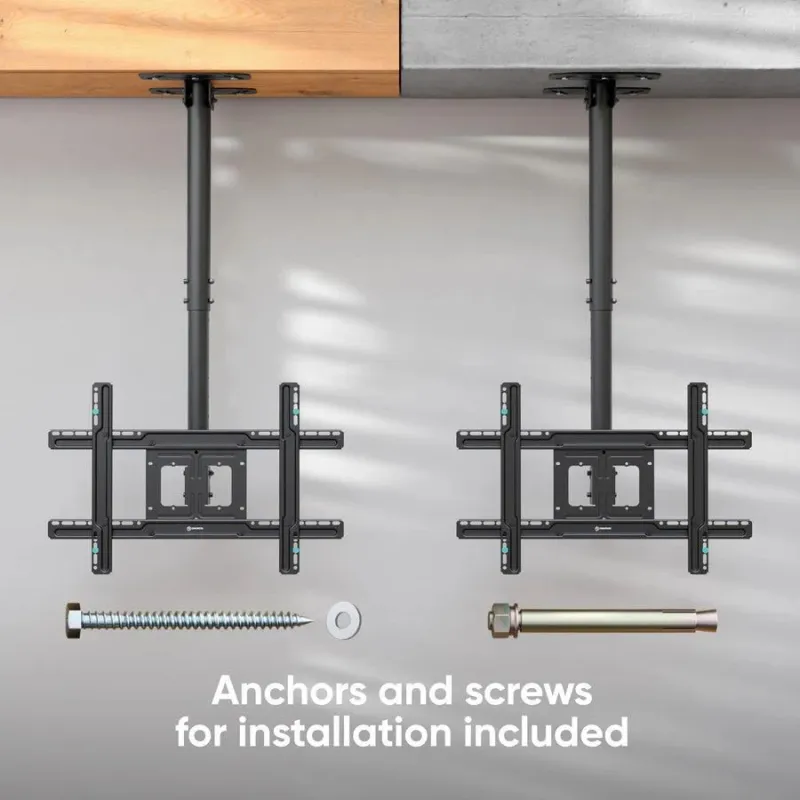Tv set acc ceiling mount-32-80 black n2l-b onkron