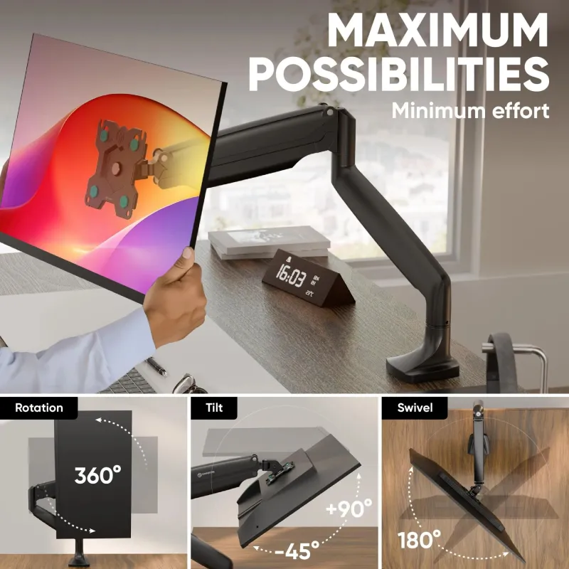 Monitor acc desk mount-17-49 black g100-b onkron