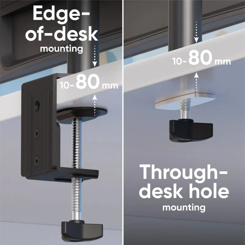 Monitor acc desk mount-13-32 black d221e-b onkron