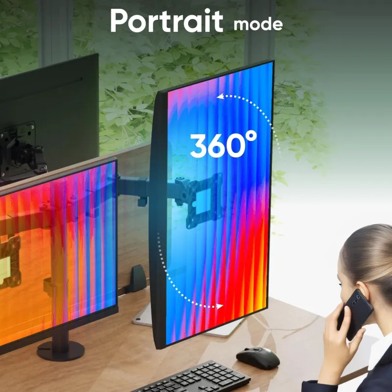Monitor acc desk mount-13-32 black d221e-b onkron