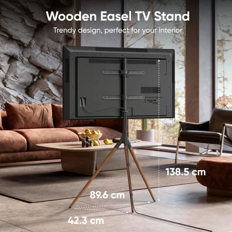 Tv set acc floor stand -32-65-black ts1220-b onkron