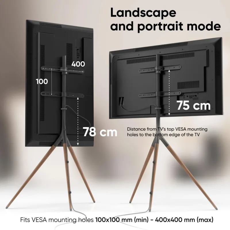 Tv set acc floor stand -32-65-black ts1220-b onkron