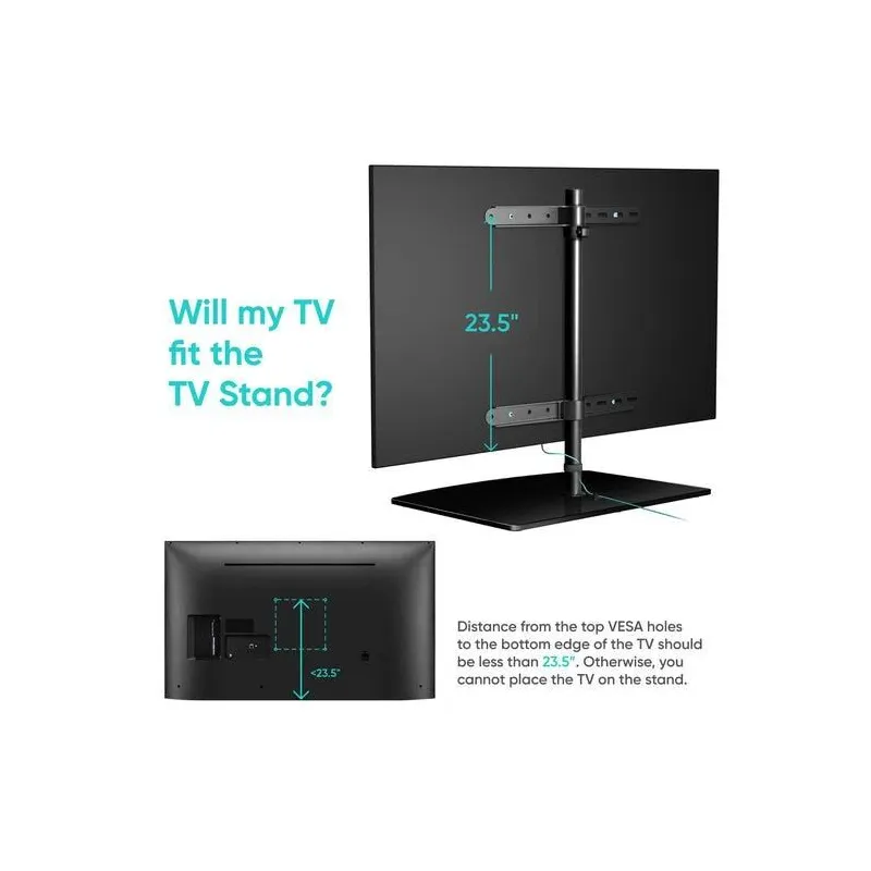 Tv set acc desktop stand-32-75 black pt3-b onkron