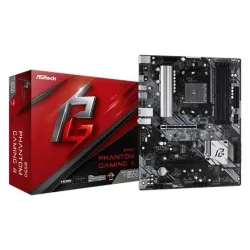 ASRock - B550 PHANTOM GAMING 4 - Processor family AMD - Processor socket AM4 - DDR4 DIMM - Supported hard disk drive interfaces