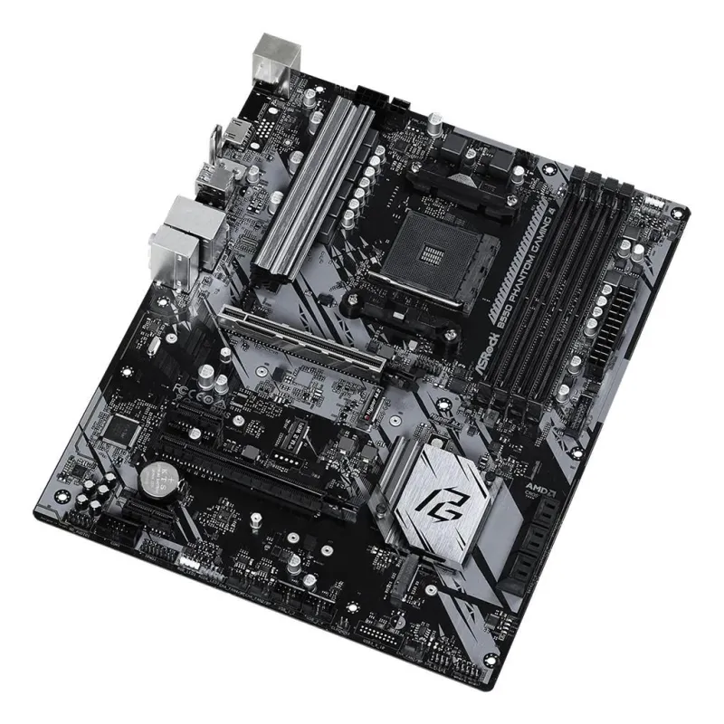 Mainboard-ASROCK-AMD B550-SAM4-ATX-2xPCI-Express 3.0 1x-1xPCI-Express 3.0 4x-2xM.2-1xPCI-Express 4.0 16x-Memory DDR4-Memory