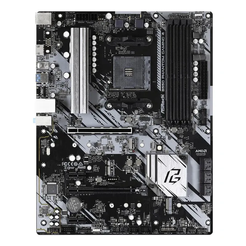 Mainboard-ASROCK-AMD B550-SAM4-ATX-2xPCI-Express 3.0 1x-1xPCI-Express 3.0 4x-2xM.2-1xPCI-Express 4.0 16x-Memory DDR4-Memory
