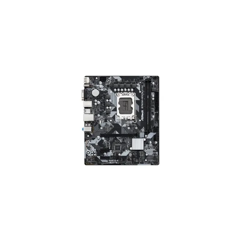Mainboard-ASROCK-Intel B760 Express-LGA1700-Micro-ATX-Memory DDR4-Memory slots 2-2xPCI-Express 3.0 1x-1xPCI-Express 4.0