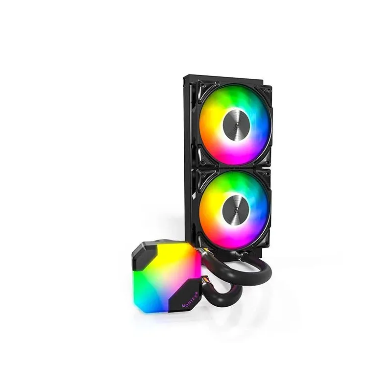Cpu cooler multi socket black-hyperflow argb 240 ,b, montech
