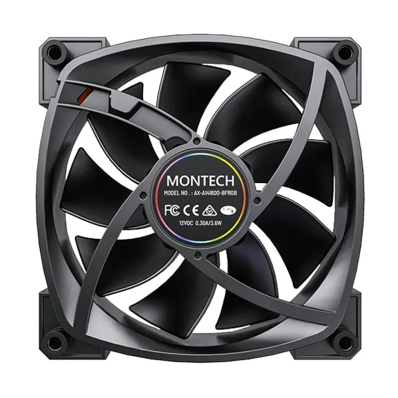 Case fan 140mm-rx140 pwm black montech