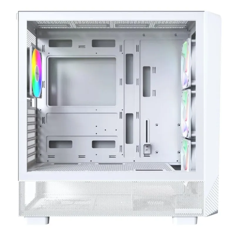 Case-MONTECH-X5-MidiTower-Case product features Transparent panel-Not included-Colour White-X5,W,