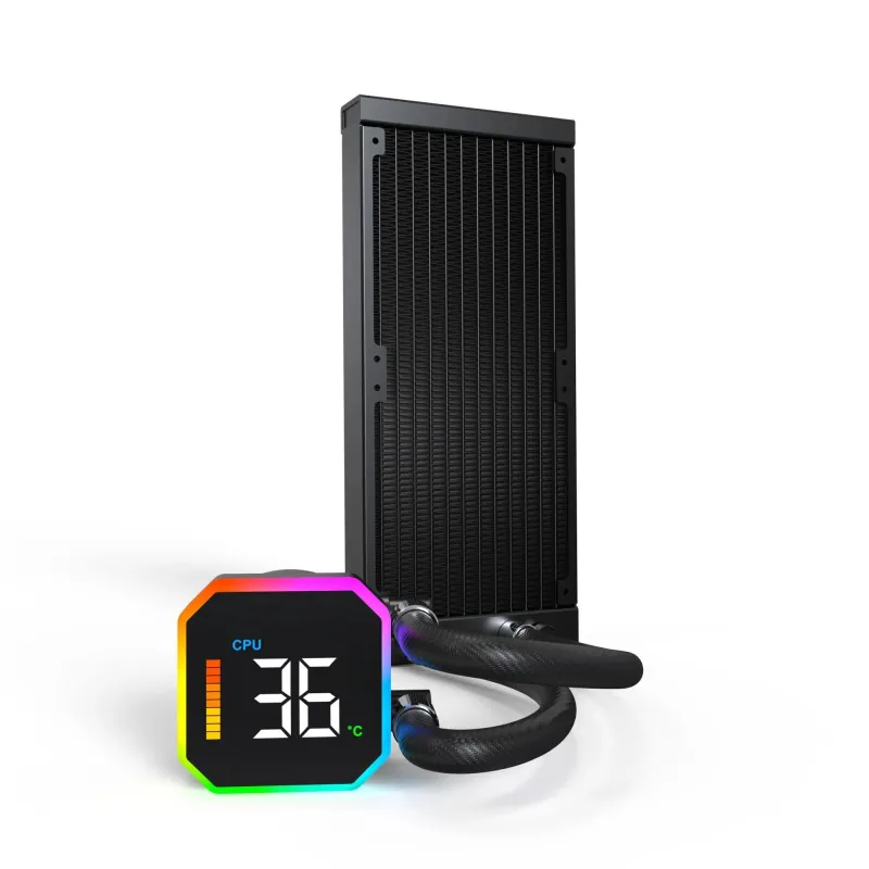 Cpu cooler multi socket black-hyperflow digital 240 montech