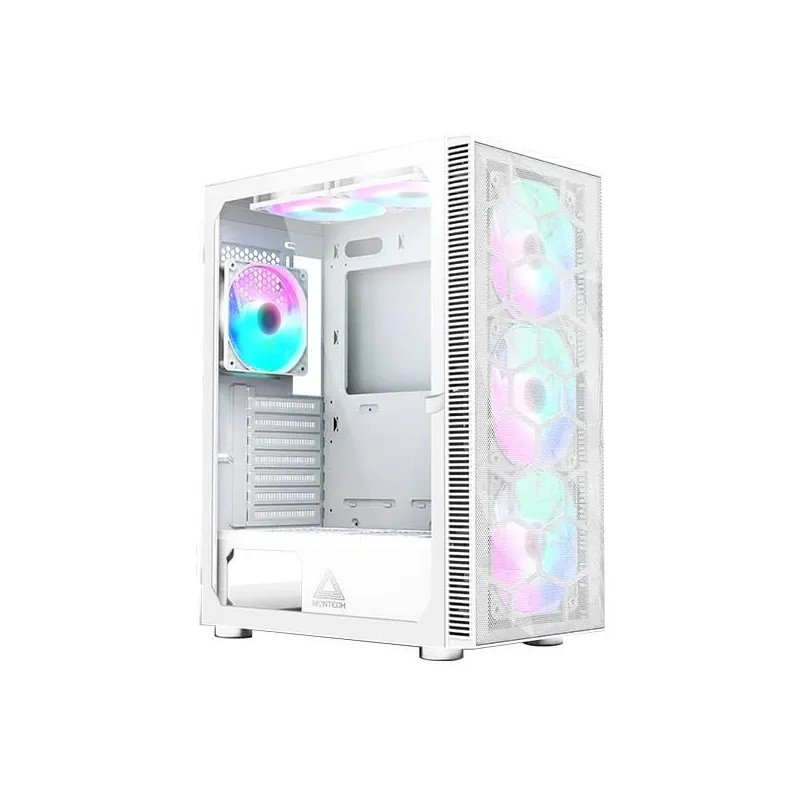 Case-MONTECH-X3 Mesh-MidiTower-Not included-ATX-MicroATX-MiniITX-Colour White-X3MESH,W,