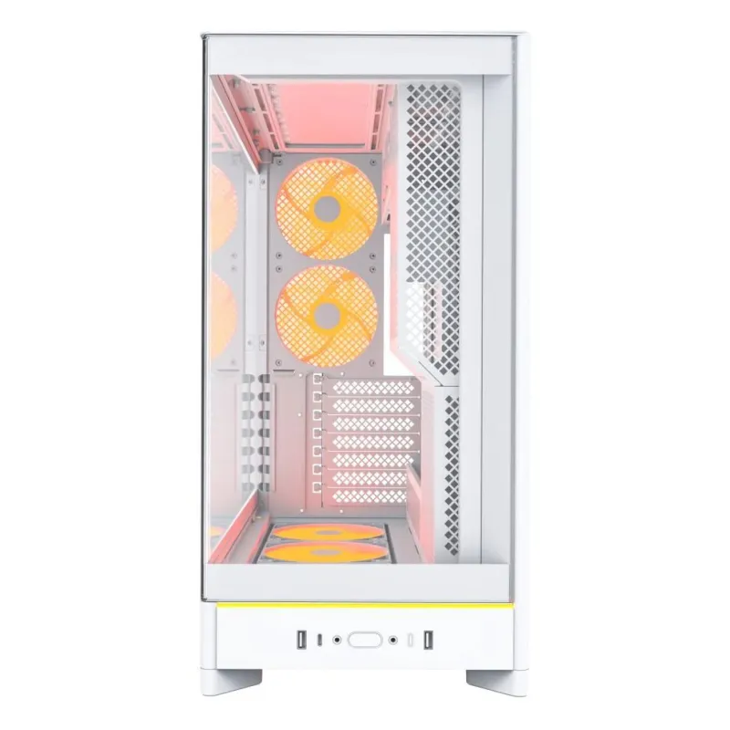 Case-MONTECH-HS02 PRO-MidiTower-Case product features Removeable HDD basket-Transparent panel-Not