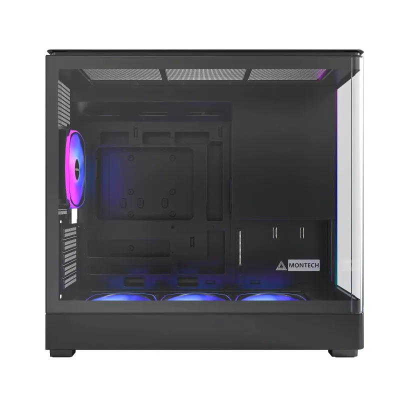 Case-MONTECH-micro ATX-Mini-ITX-Black-Midi Tower-PC-KING 15 PRO-KING15PRO,B,