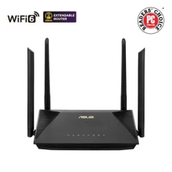 Wireless Router-ASUS-Wireless Router-1800 Mbps-Wi-Fi 6-USB-1 WAN-3x10-100-1000M-Number of antennas 4-RT-AX53U